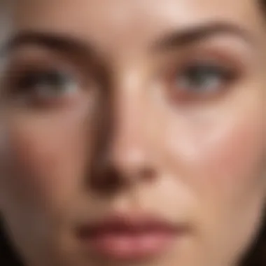 Understanding Acne on the Forehead A close-up of a forehead with visible acne, highlighting skin concerns