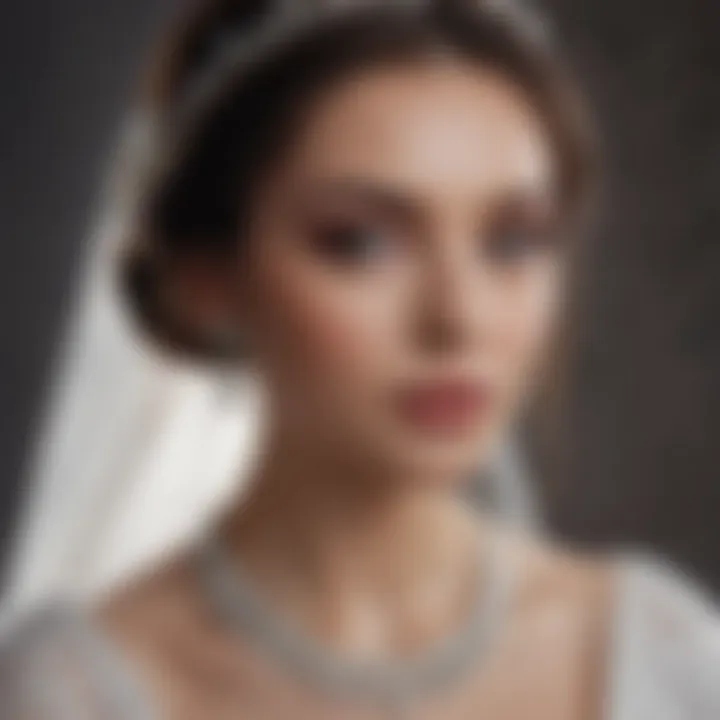 Elegant bridal makeup look emphasizing natural beauty