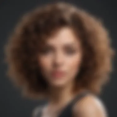 Textured Curly Hairstyle Stylish curly hairstyle showcasing texture and volume