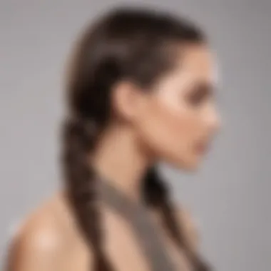 Innovative styling of straight hair with unique braid patterns