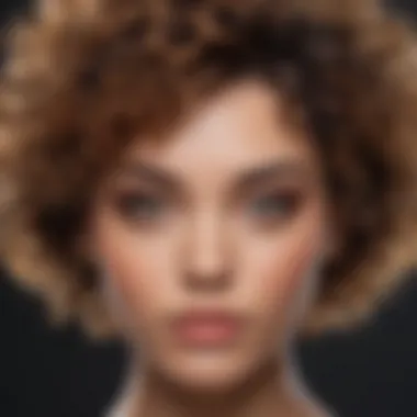 Diverse styling options for short curly hair