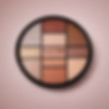 Color palette for makeup suitable for warm undertones