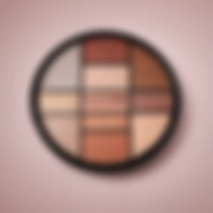 Color palette for makeup suitable for warm undertones