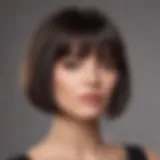 Stylish layered bob hairstyle for different face shapes