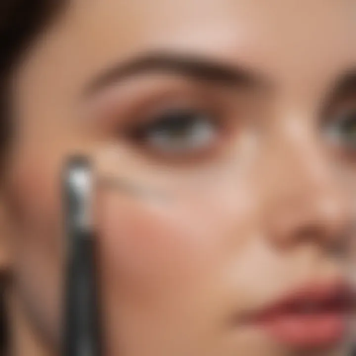 Delicate eyebrow grooming tools elegantly displayed.