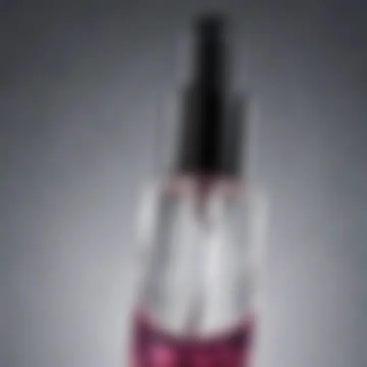 Close-up of a serum dropper