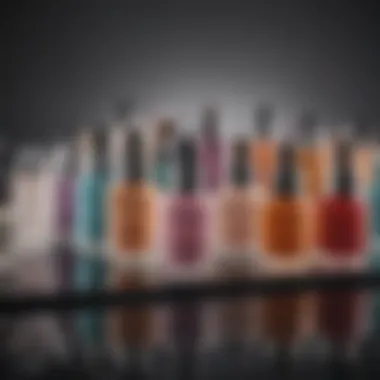 Diverse Serum Formulations Various serum bottles on a vanity