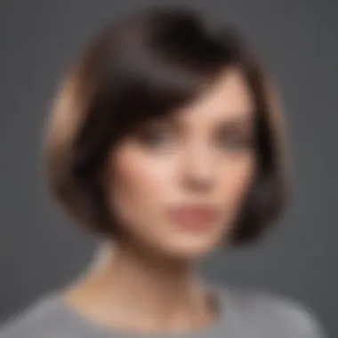 Chic Bob Haircut Chic bob haircut with subtle waves