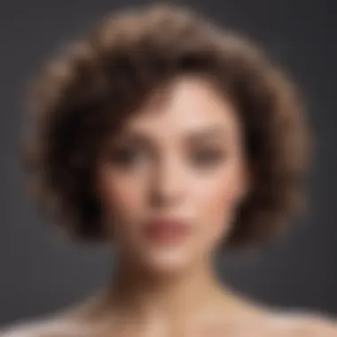 Playful short curls with a touch of elegance and flair