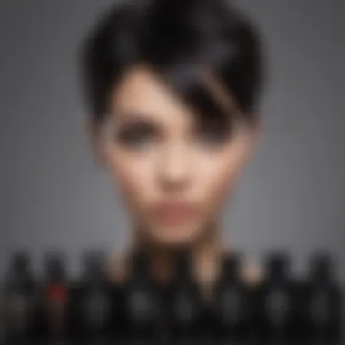 Choosing the Right Products for Black Hair Dyeing A selection of high-quality hair dye products suitable for black hair.