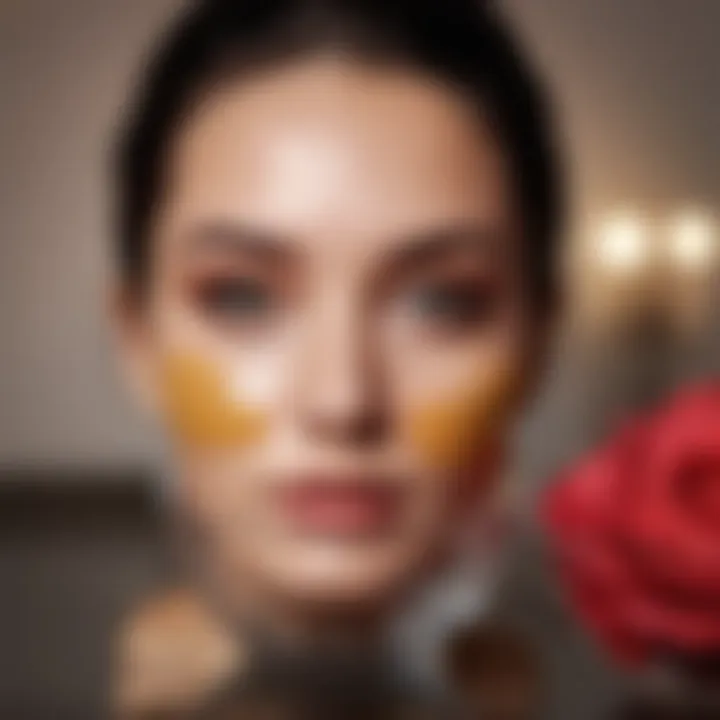 A close-up of a vibrant, homemade face mask in a glass bowl