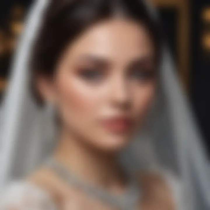 Contemporary bridal makeup emphasizing sophistication